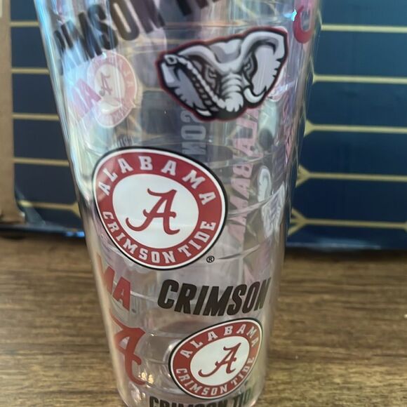 Alabama Crimson Tide Tumbler with Red Lid - Picture 2 of 5